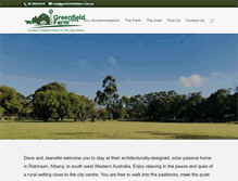 Tablet Screenshot of greenfieldfarm.com.au